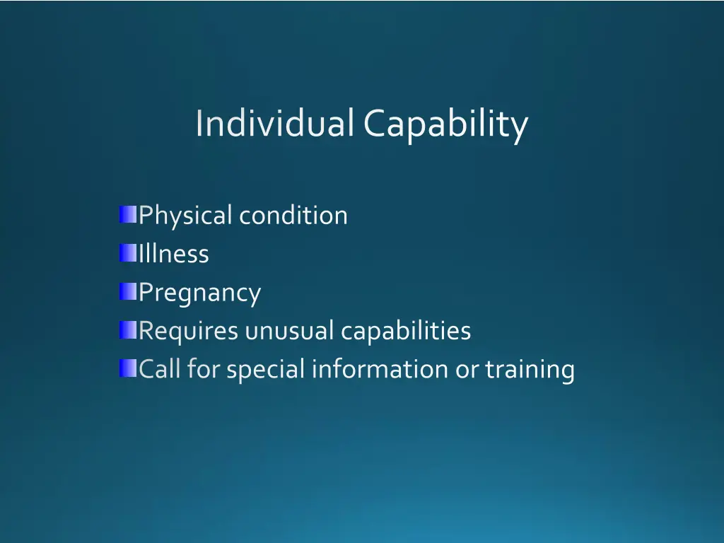 individual capability