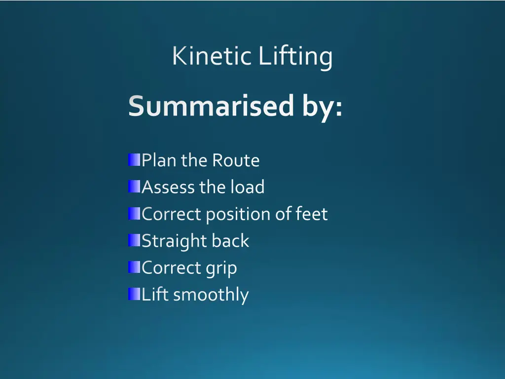 kinetic lifting