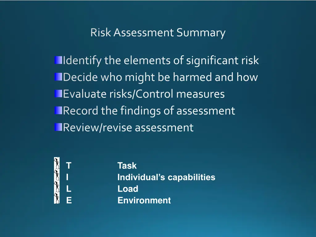 risk assessment summary