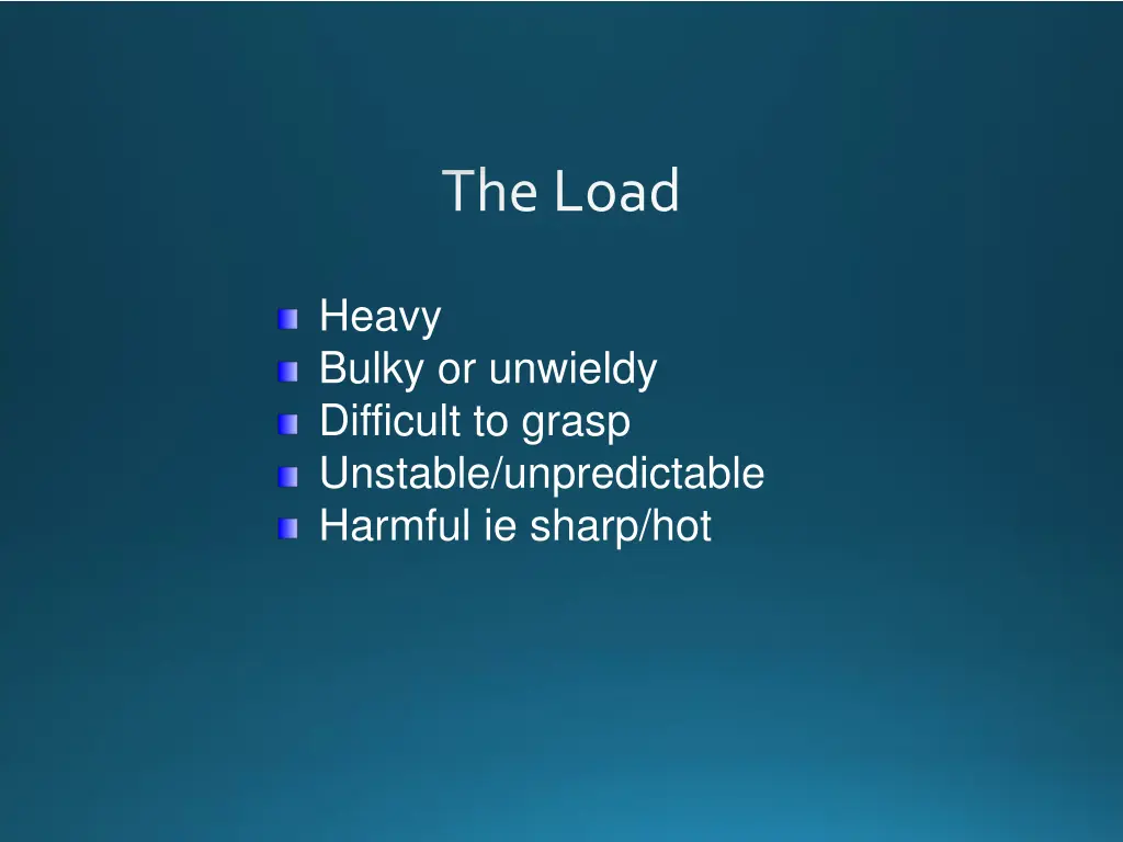 the load