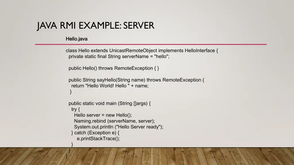 java rmi example server