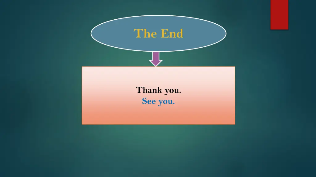 the end