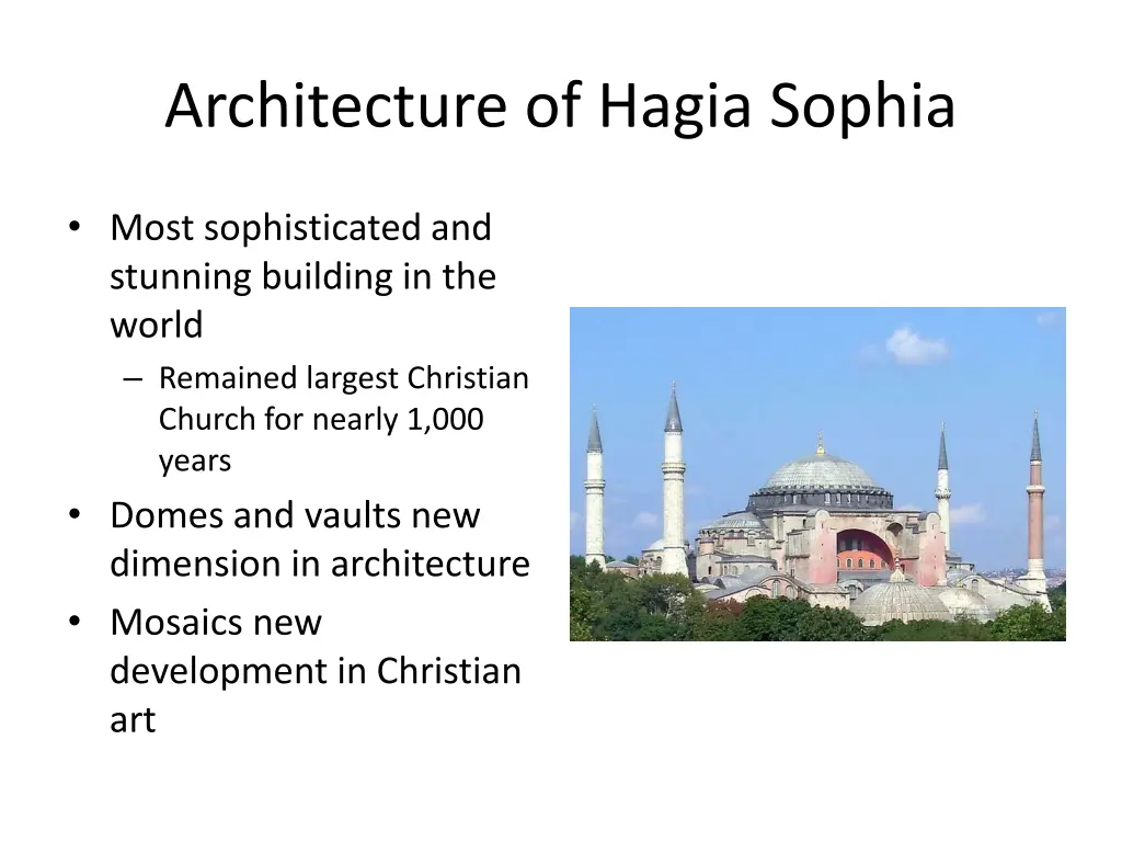 architecture of hagia sophia