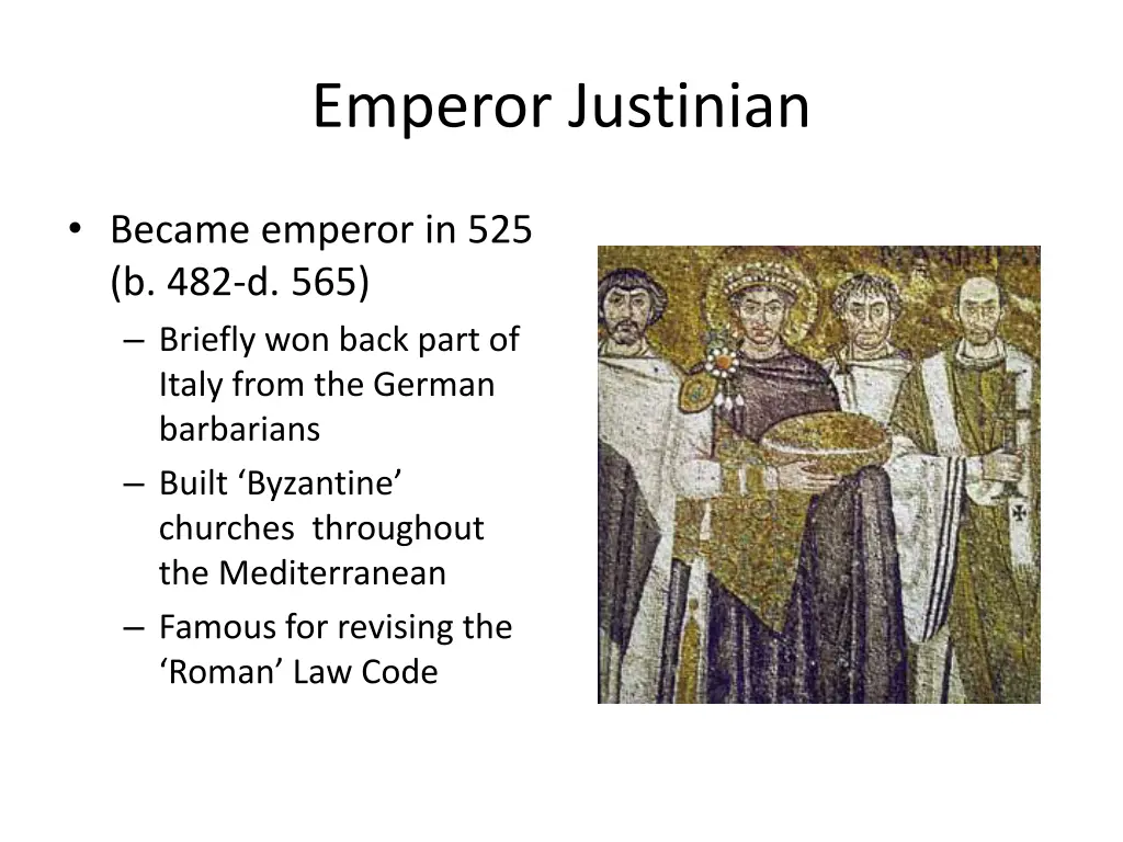 emperor justinian