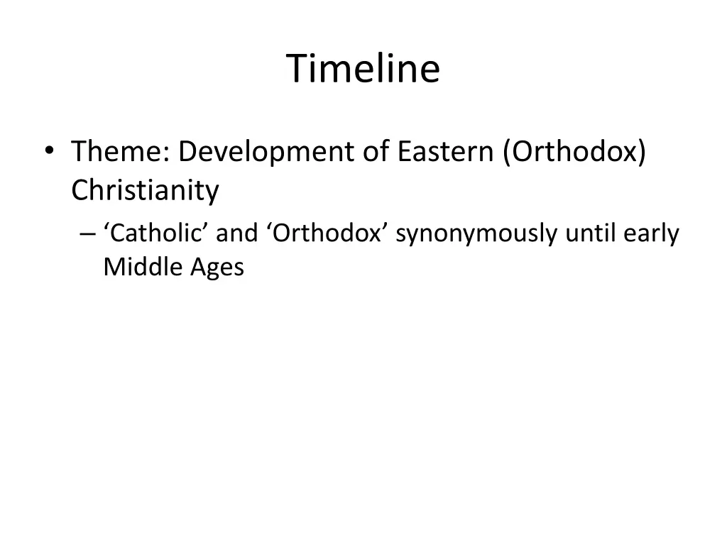 timeline