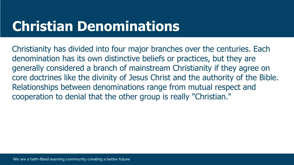 christian denominations 2