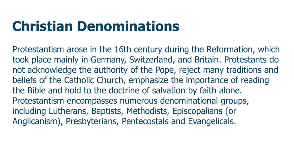 christian denominations 5
