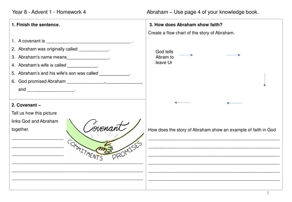 year 8 advent 1 homework 4