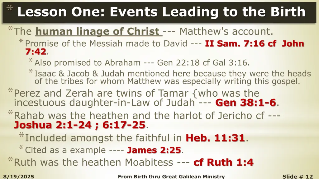 lesson one events leading to the birth the human
