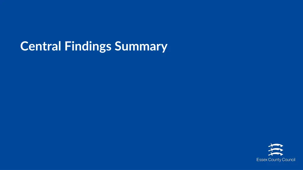 central findings summary