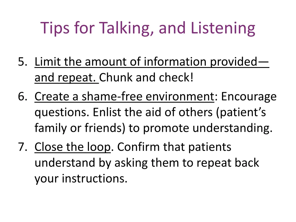 tips for talking and listening 1