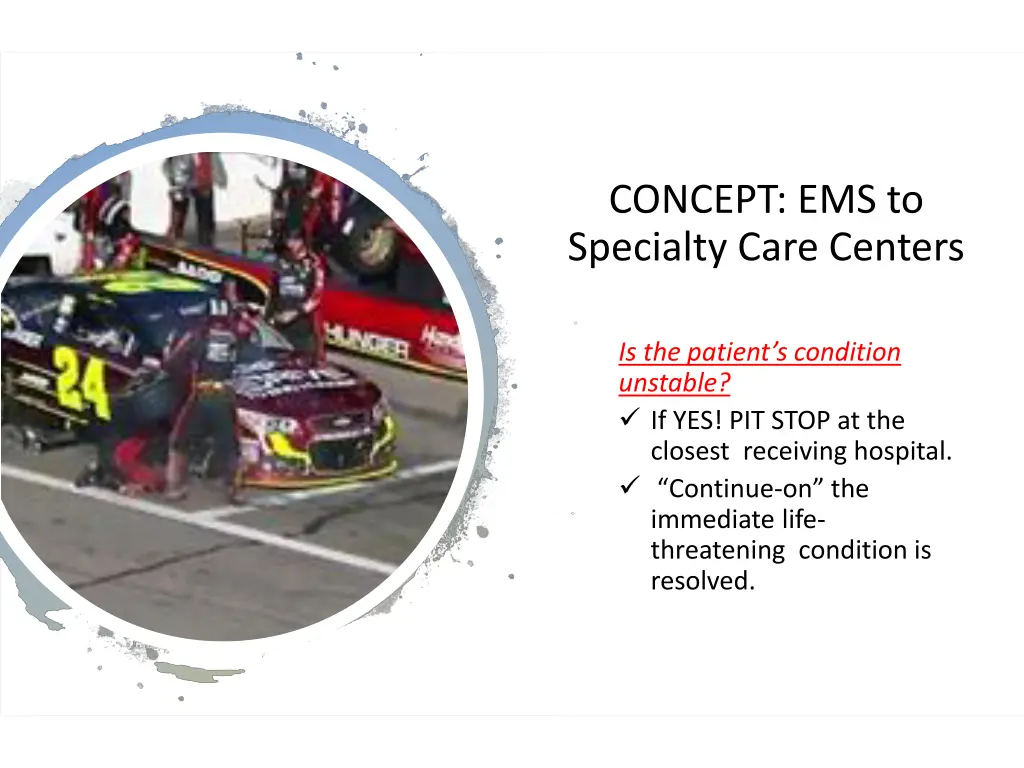 concept ems to specialty care centers