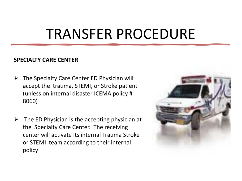 transfer procedure 1