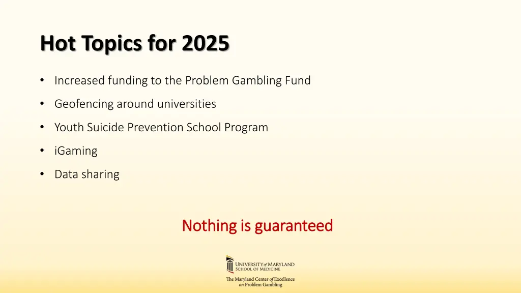 hot topics for 2025