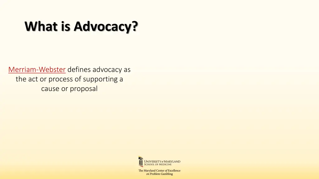 what is advocacy