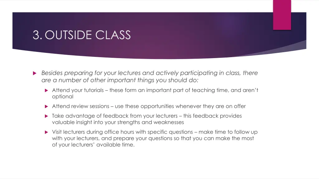 3 outside class
