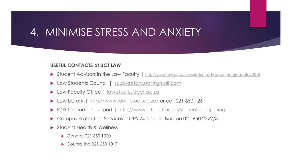 4 minimise stress and anxiety 2