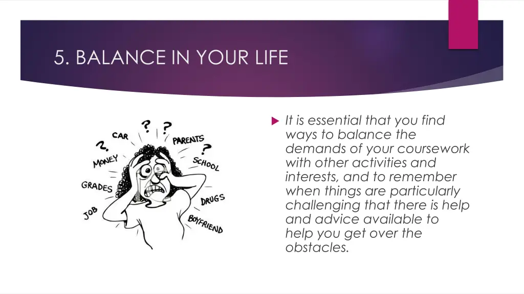 5 balance in your life