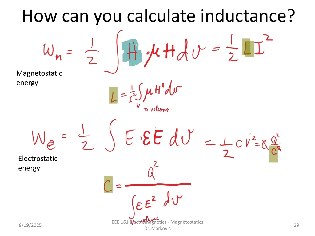 how can you calculate inductance