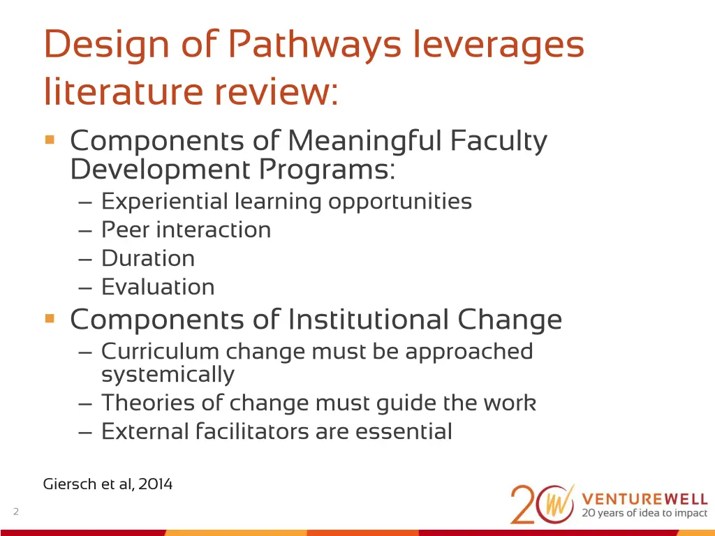 design of pathways leverages literature review