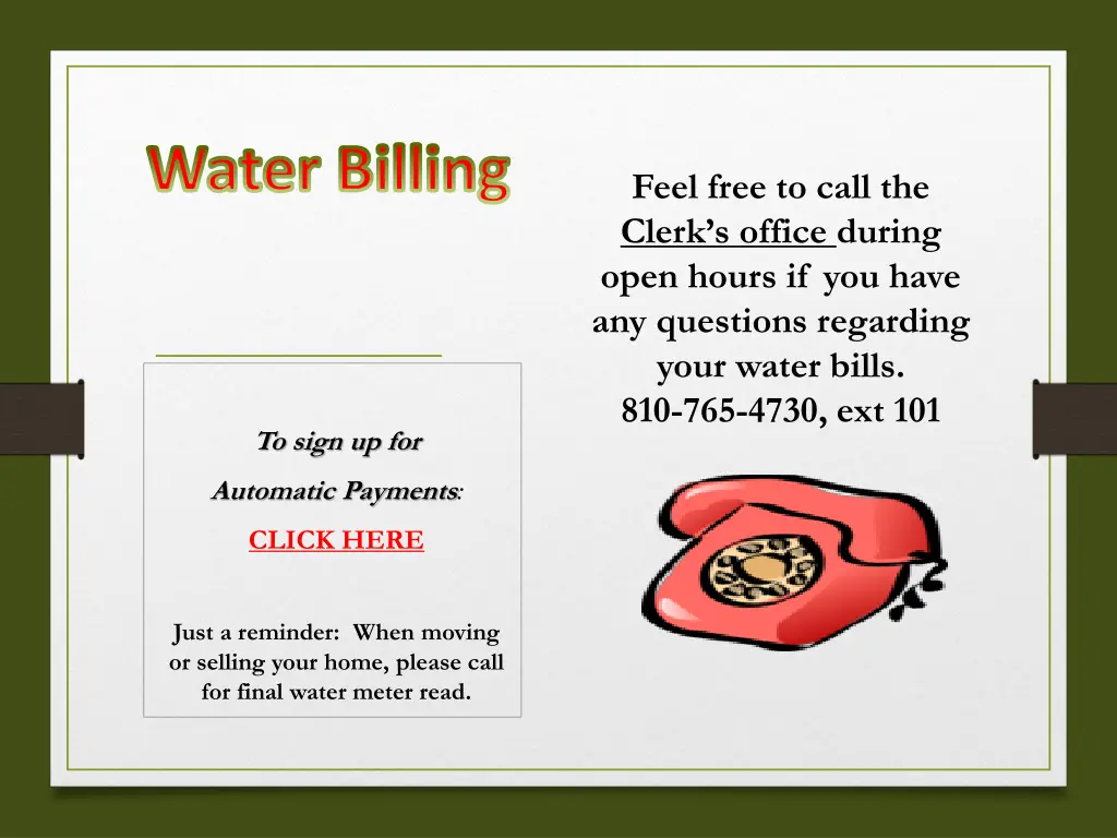 water billing