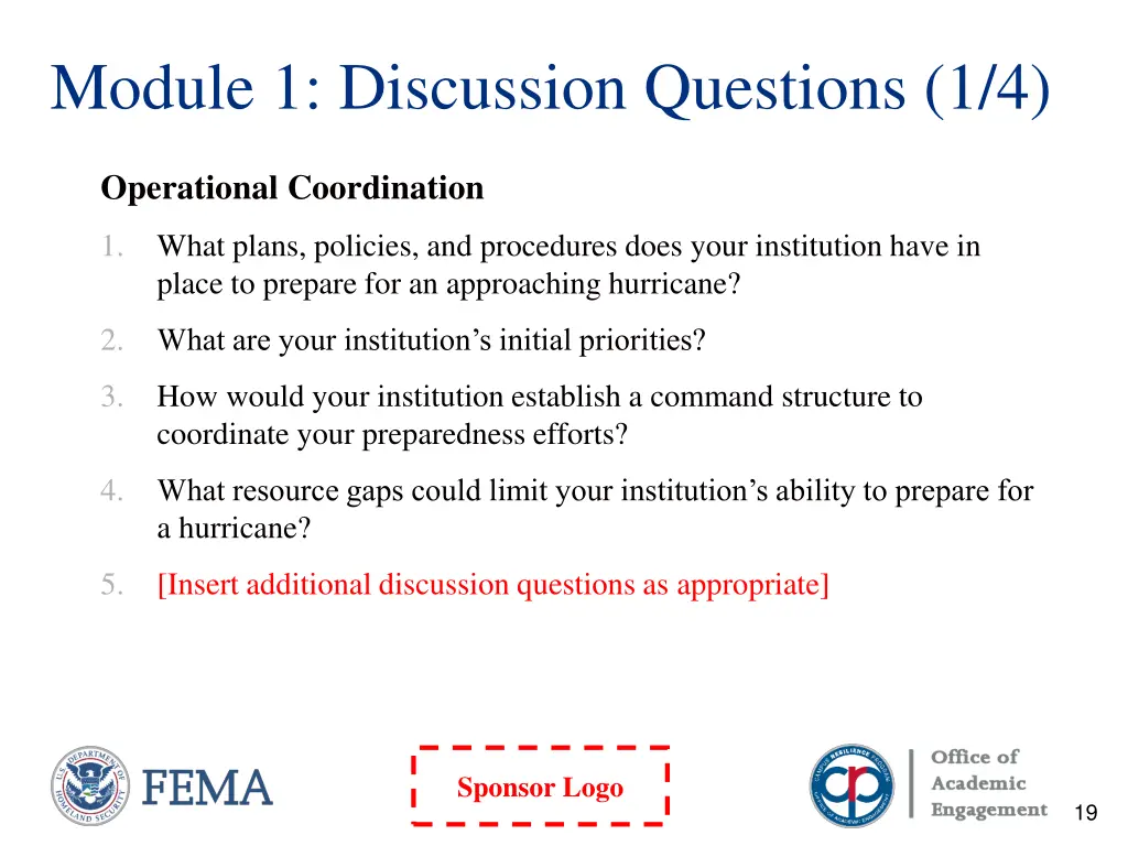 module 1 discussion questions 1 4