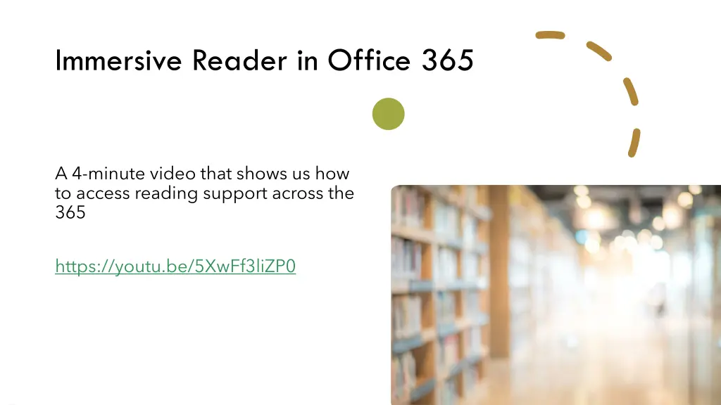 immersive reader in office 365