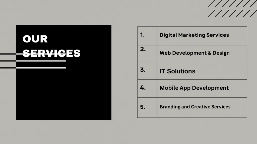 our services