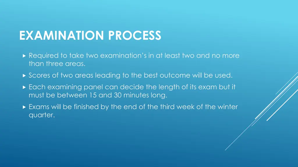 examination process 1