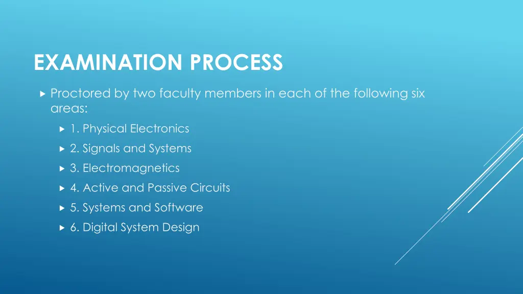 examination process