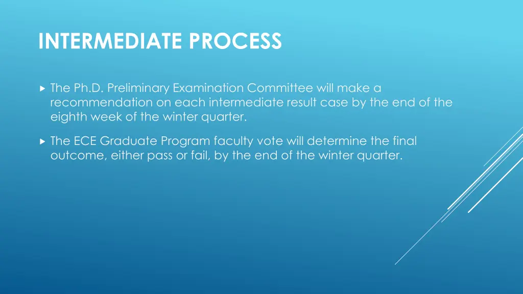 intermediate process