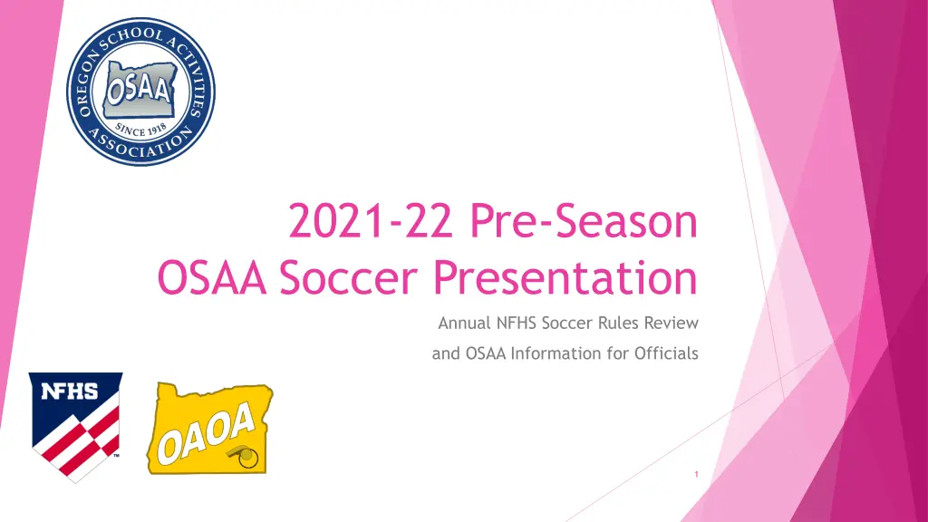 2021 22 pre season osaa soccer presentation