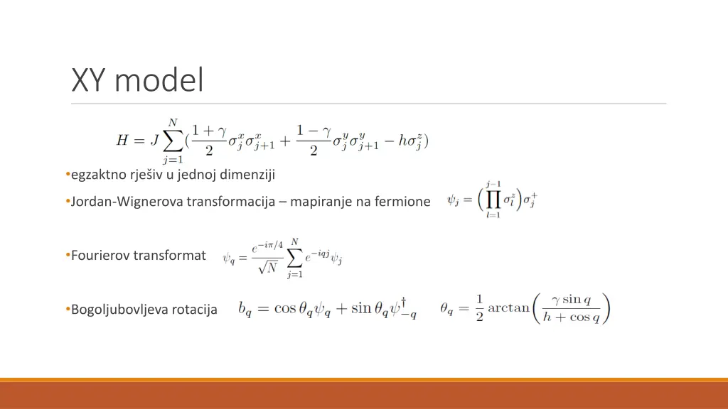xy model