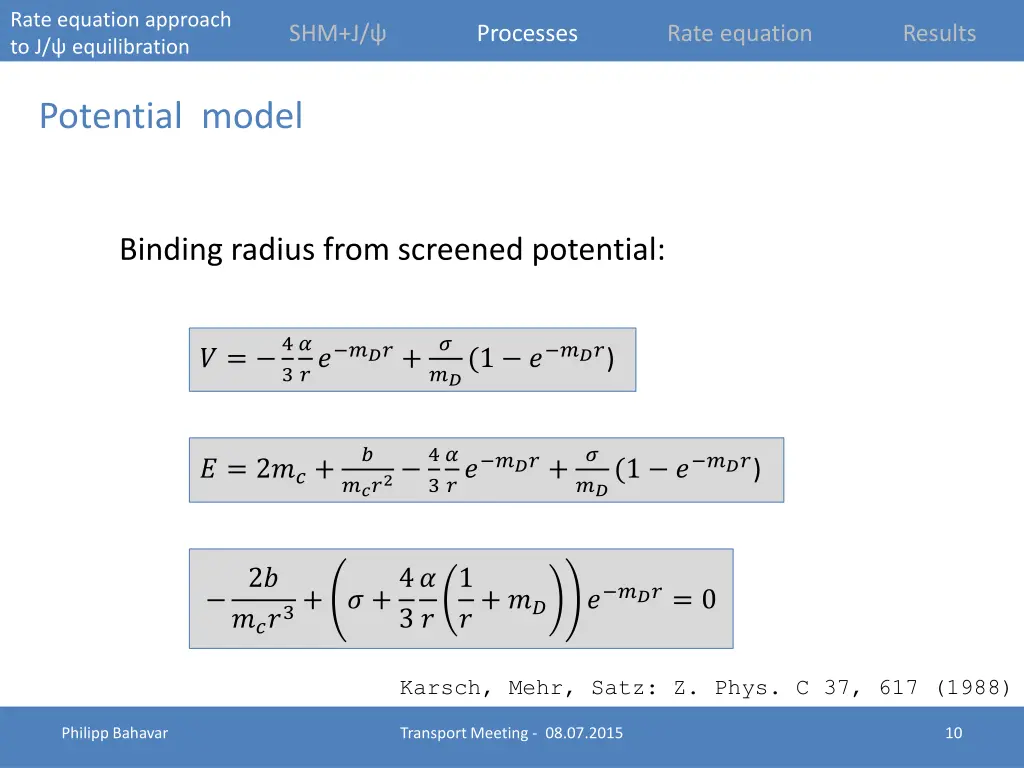 rate equation approach to j equilibration 10