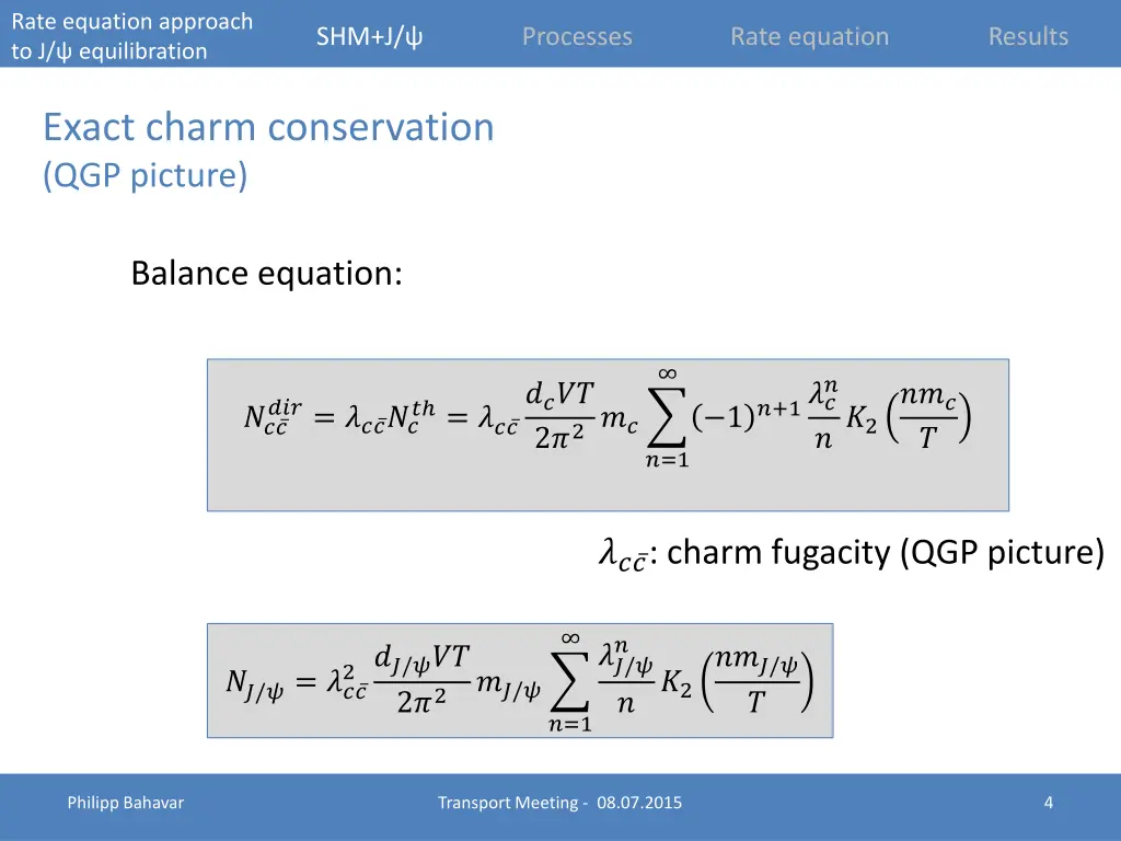 rate equation approach to j equilibration 4