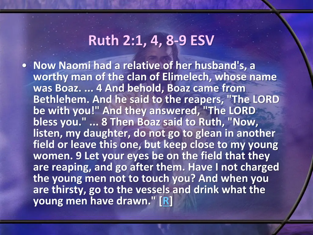 ruth 2 1 4 8 9 esv