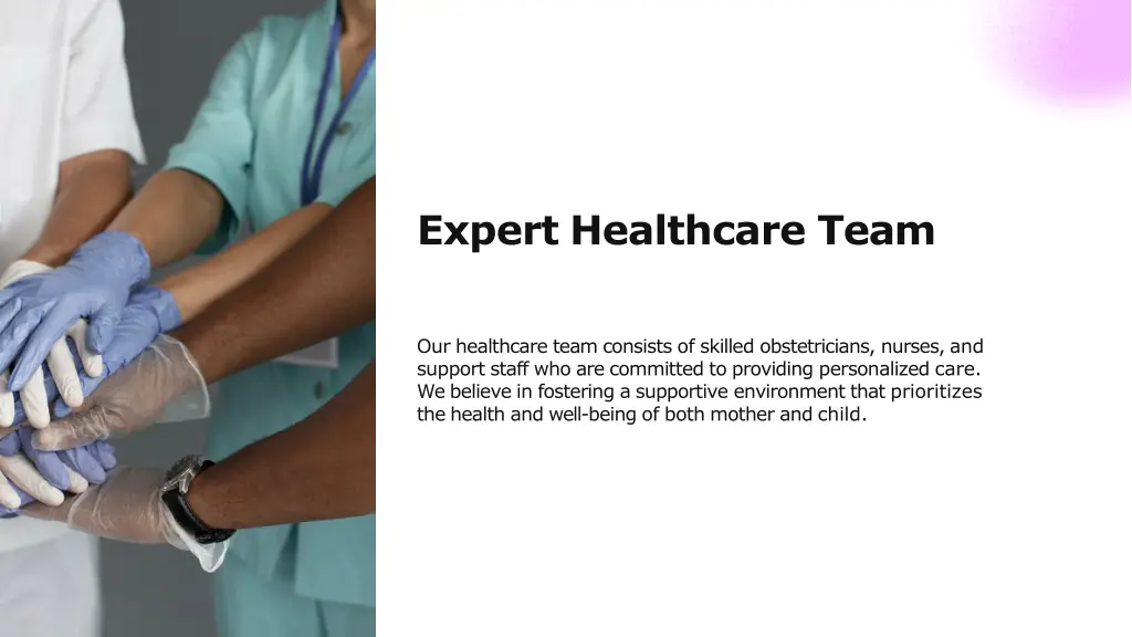 expert healthcare team