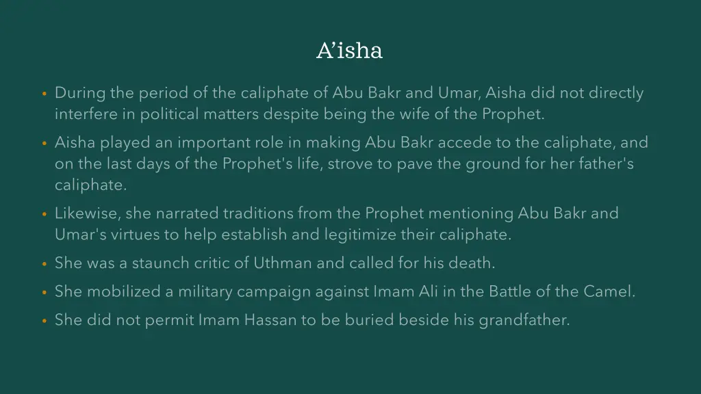 a isha 6