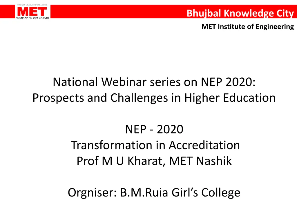 bhujbal knowledge city met institute