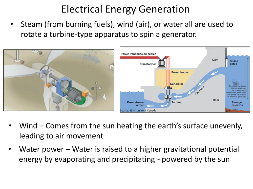 electrical energy generation