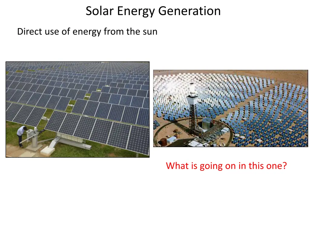 solar energy generation