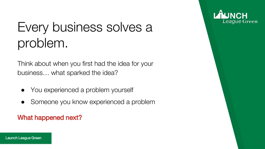 every business solves a problem