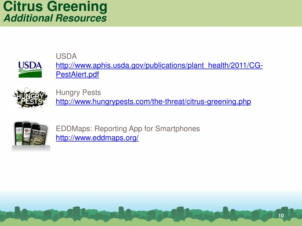 citrus greening additional resources