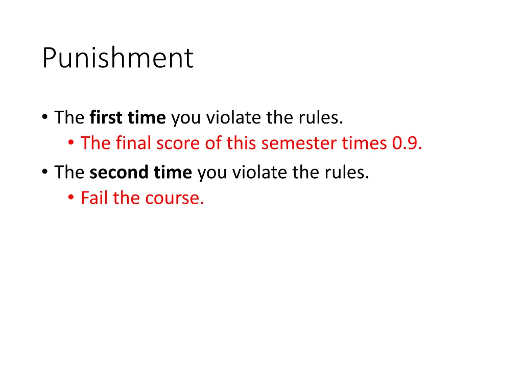 punishment