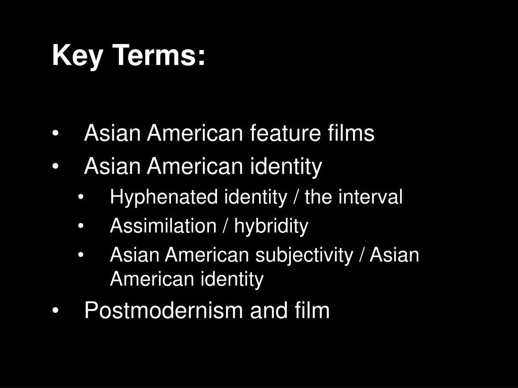key terms