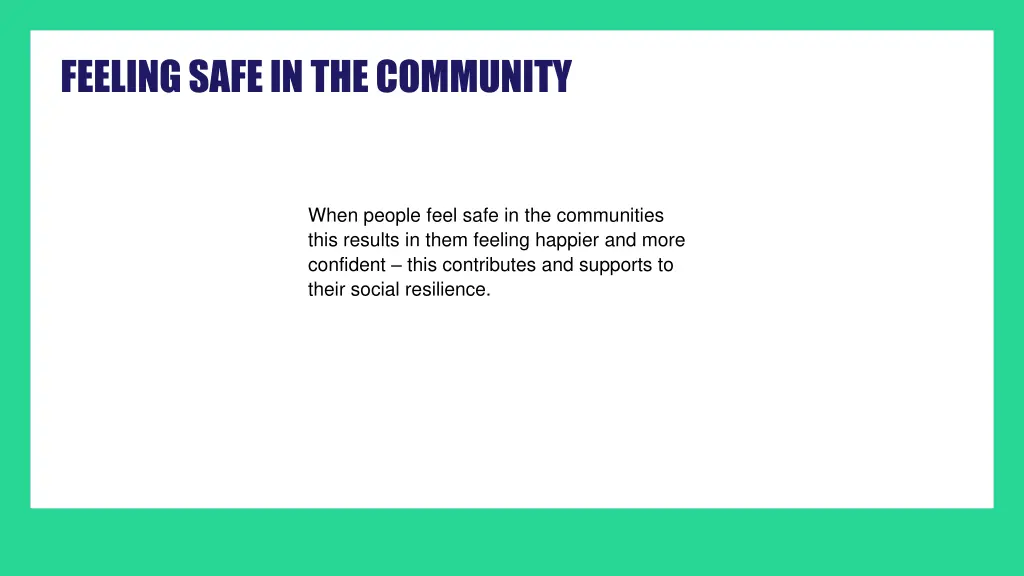 feeling safe in the community 1