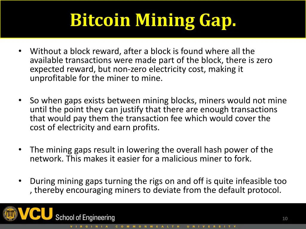 bitcoin mining gap
