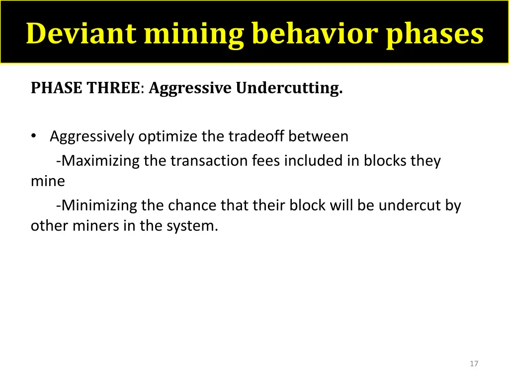 deviant mining behavior phases 1