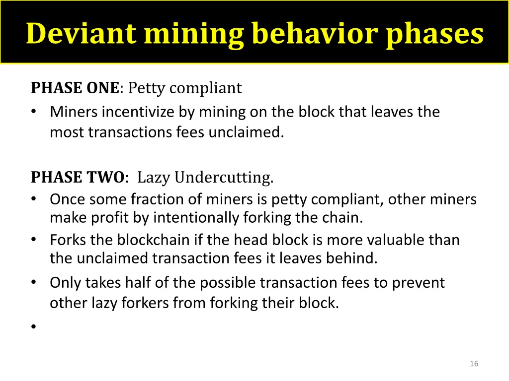 deviant mining behavior phases