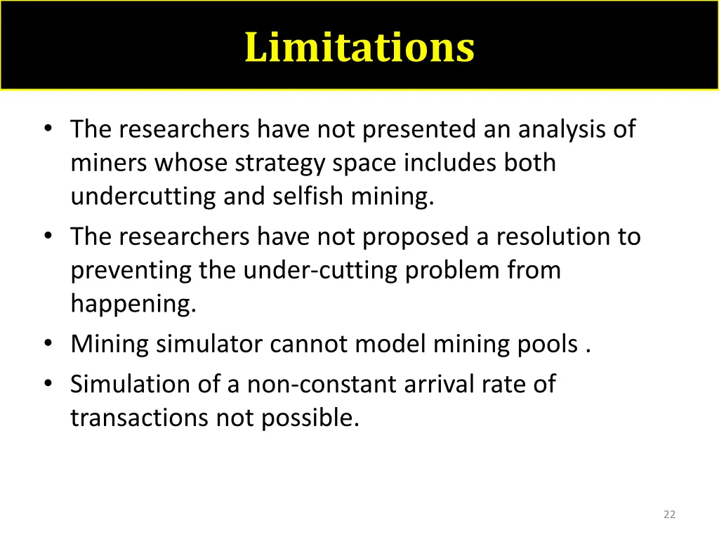 limitations
